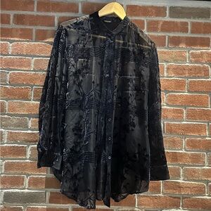 VINTAGE GIORGIO ARMANI SHEER BLOUSE